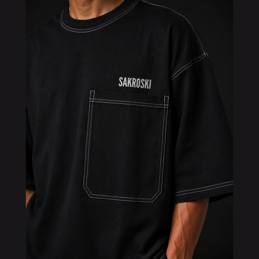Core Black Pocket TEE