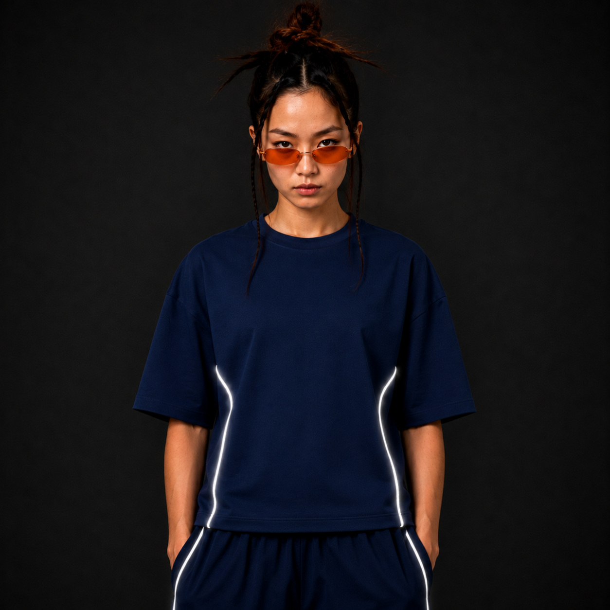 Kairo Nights Navy Blue Boxy T-Shirt, FINAL EDITION