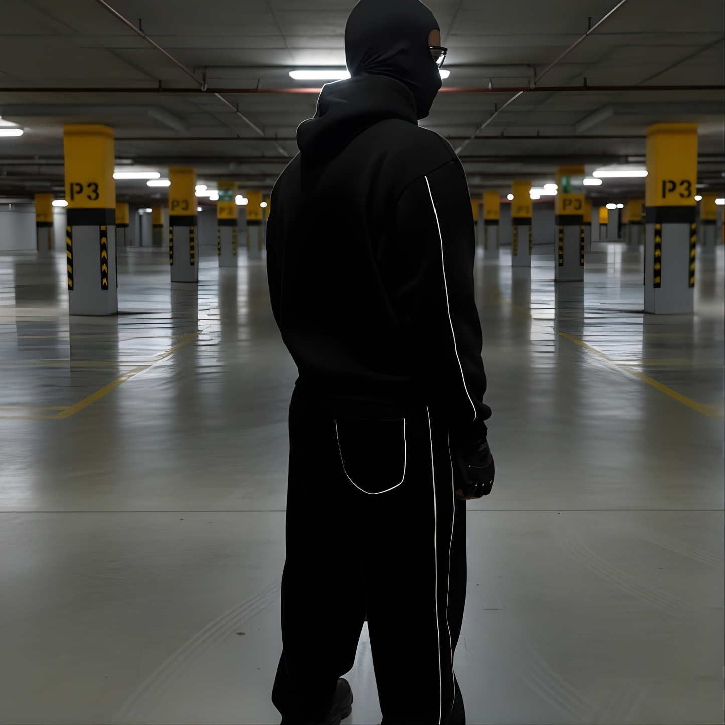 Reflective Reality Set — Shadow Edition (Hoodie + Pants)