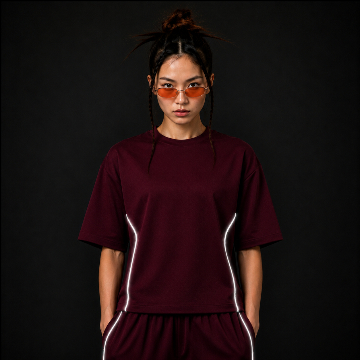 Kairo Nights Burgundy Boxy T-Shirt, FINAL EDITION
