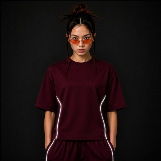 Kairo Nights Burgundy Boxy T-Shirt, FINAL EDITION