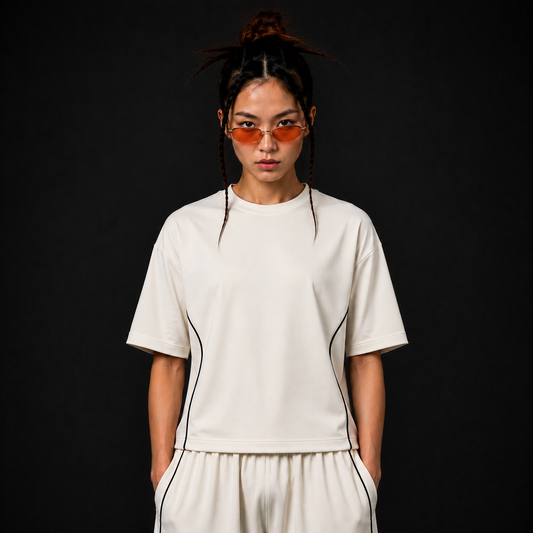 Kairo Nights White Boxy T-Shirt, FINAL EDITION