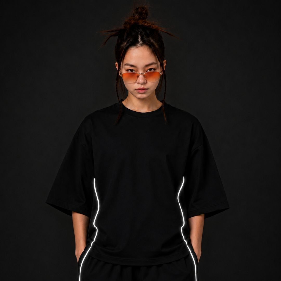Kairo Night Cropped Boxy T-Shirt