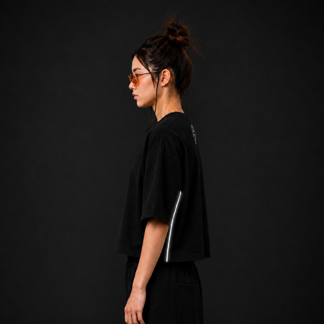 Kairo Night Cropped Boxy T-Shirt