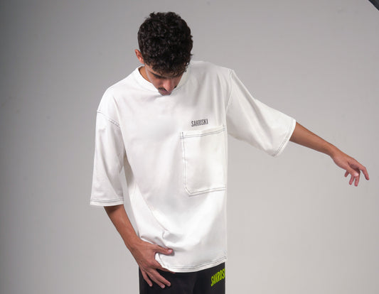 Core White Pocket TEE