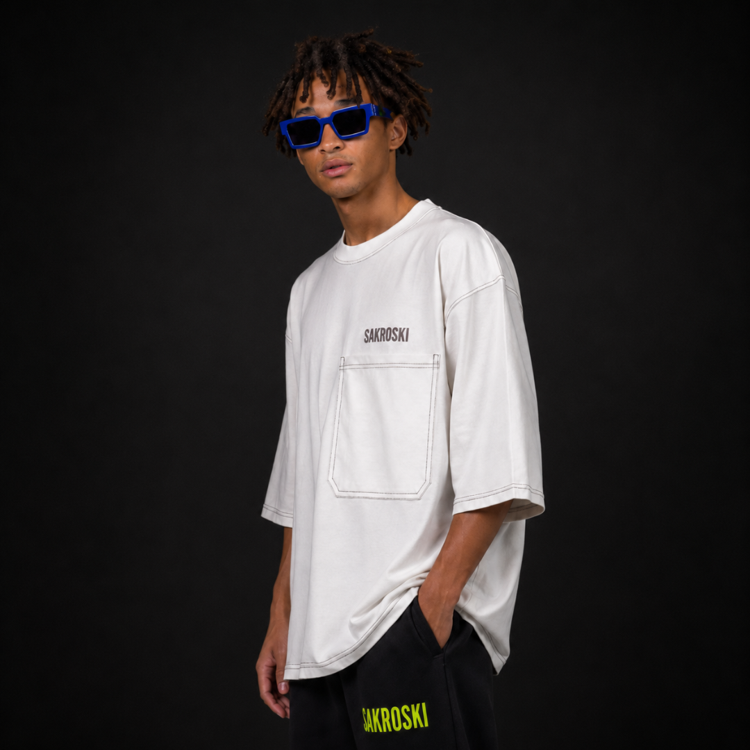 Core White Pocket TEE