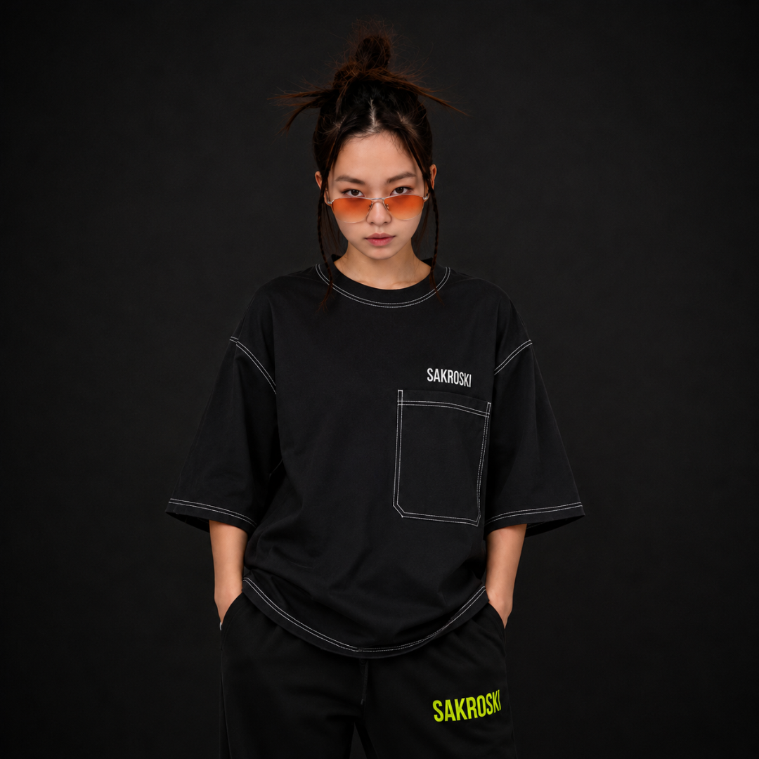 Core Black Pocket TEE