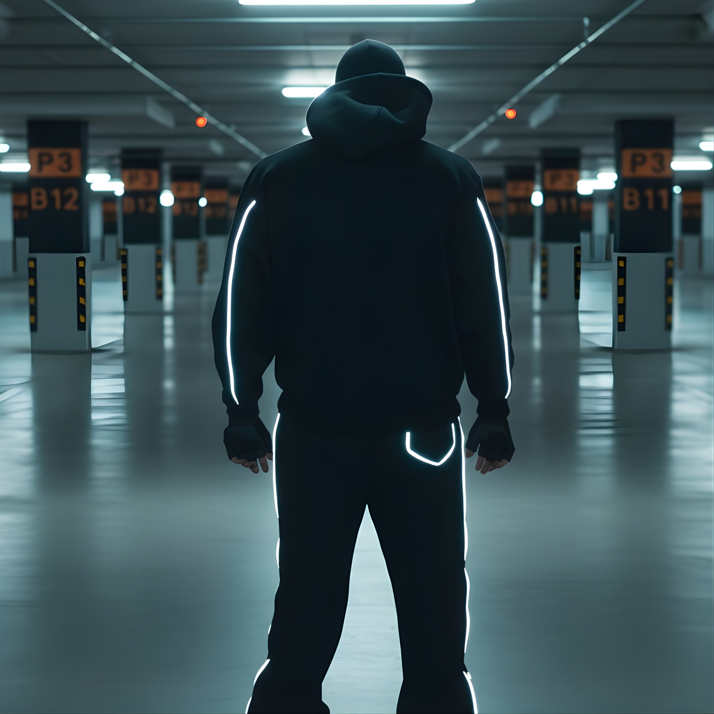 Reflective Reality Set — Shadow Edition (Hoodie + Pants)