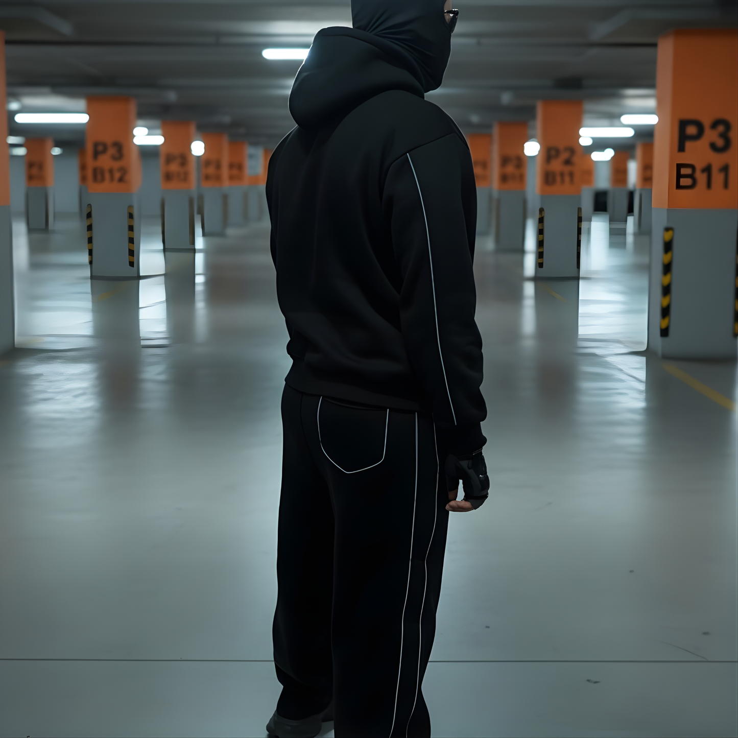 Reflective Reality Set — Shadow Edition (Hoodie + Pants)
