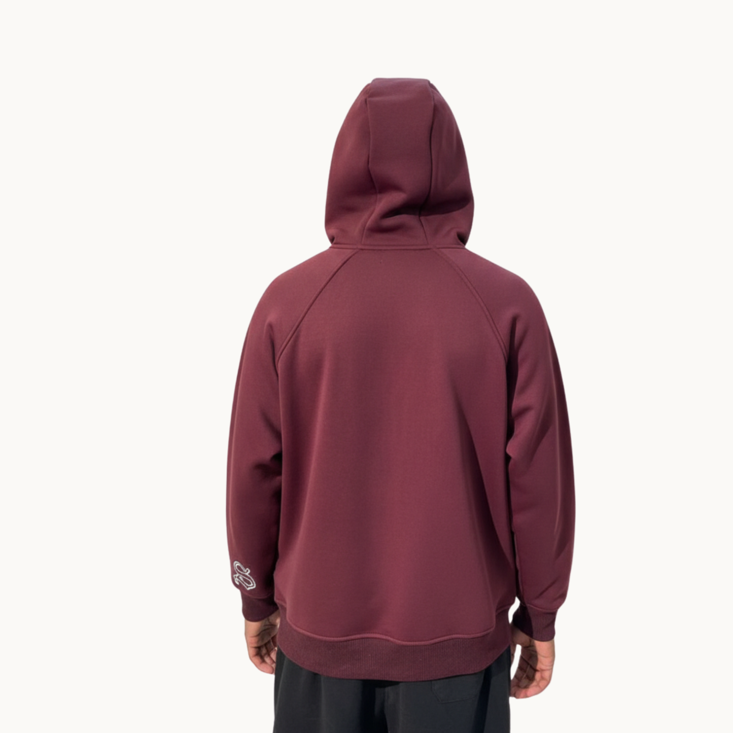 Sakroski J-01 Dual Zip Hoodie — Burgundy