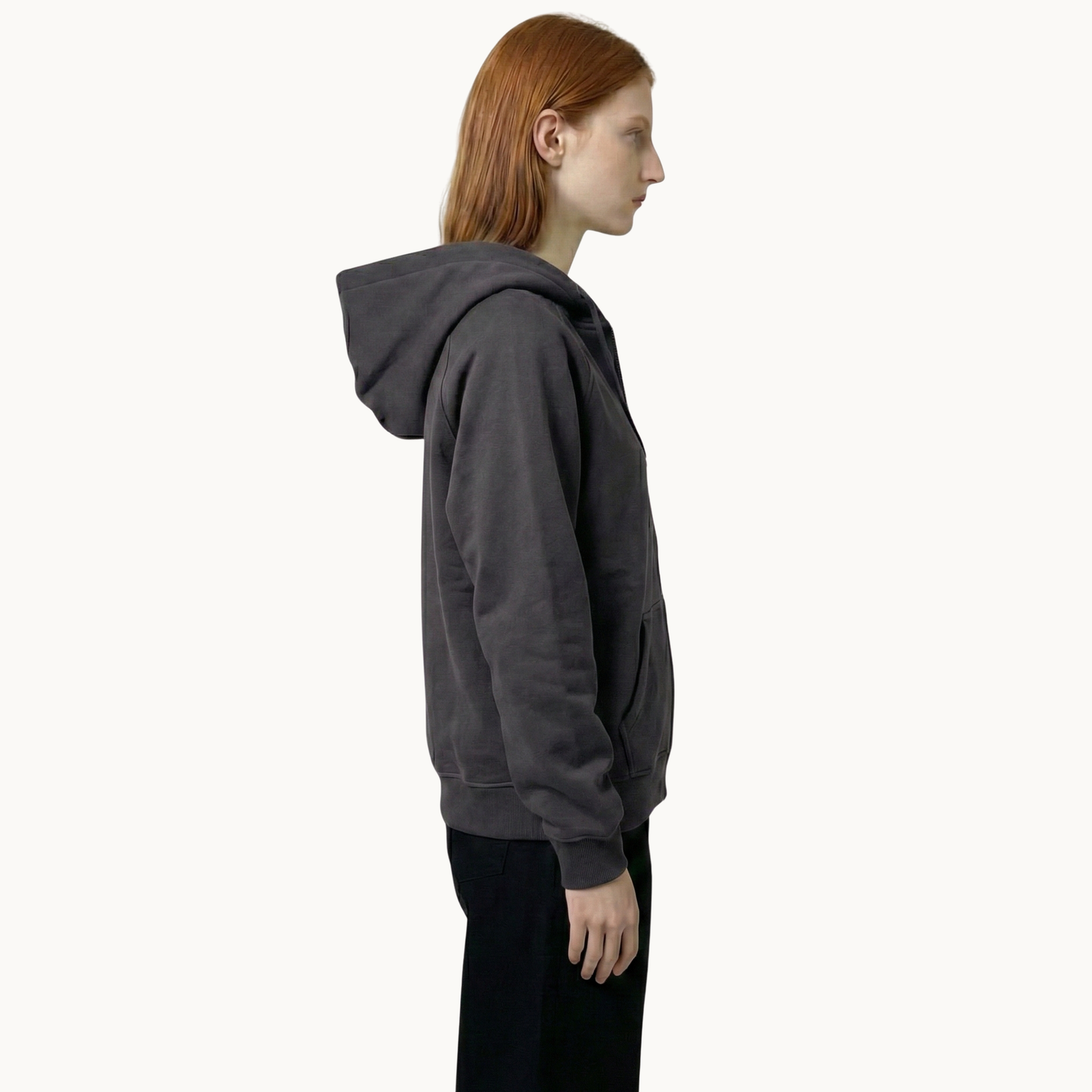 Sakroski J-01 Dual Zip Hoodie — Charcoal
