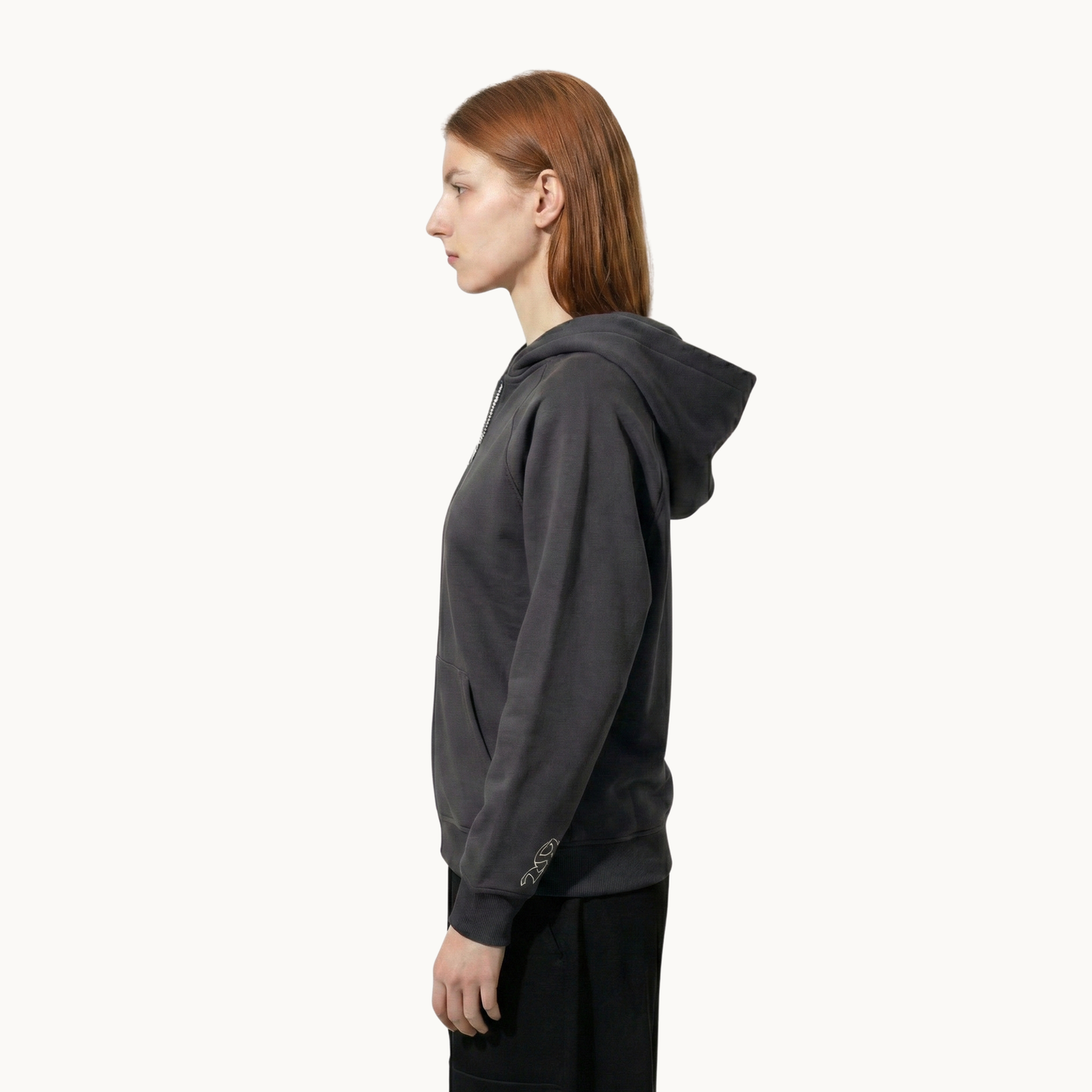 Sakroski J-01 Dual Zip Hoodie — Charcoal