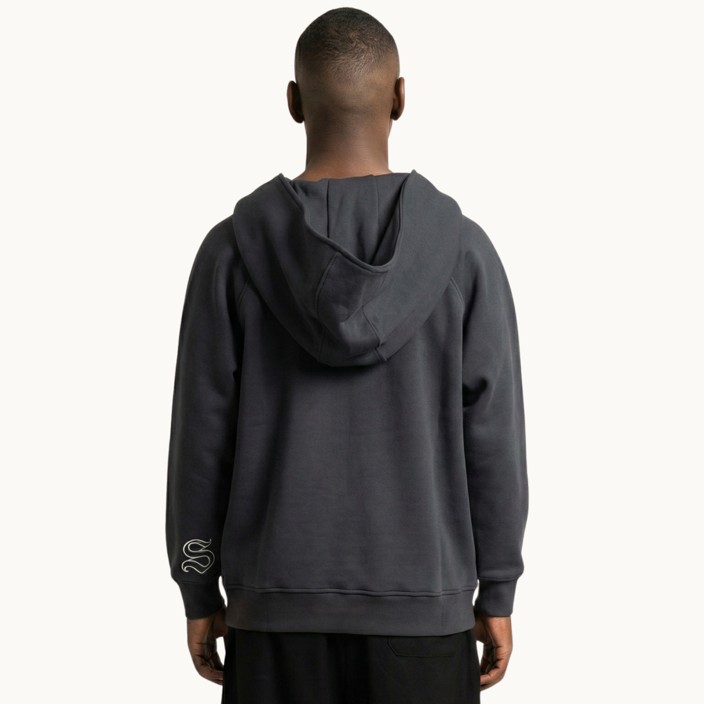 Sakroski J-01 Dual Zip Hoodie — Charcoal