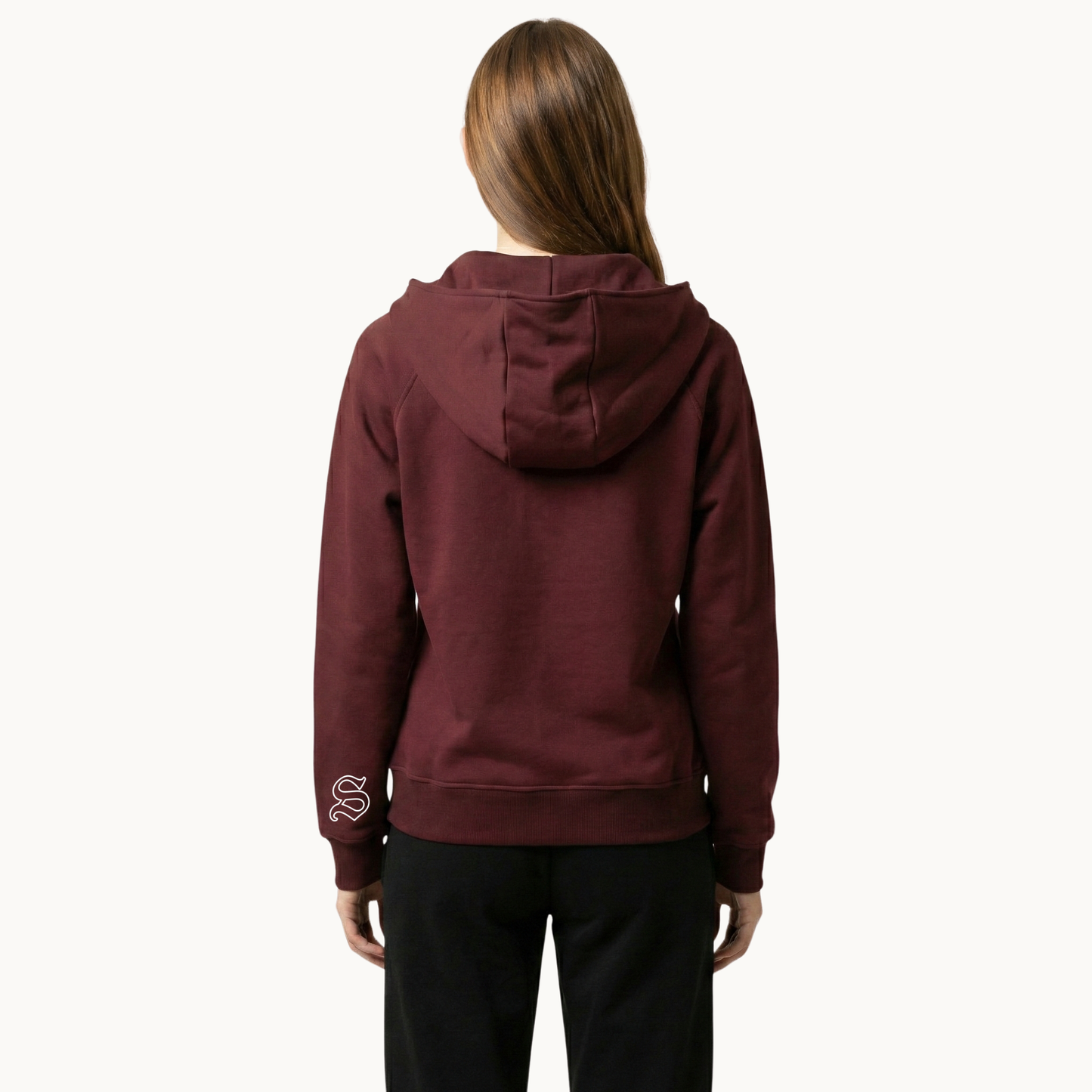 Sakroski J-01 Dual Zip Hoodie — Burgundy