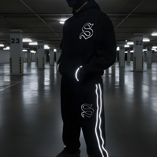 Reflective Reality Set — Shadow Edition (Hoodie + Pants)