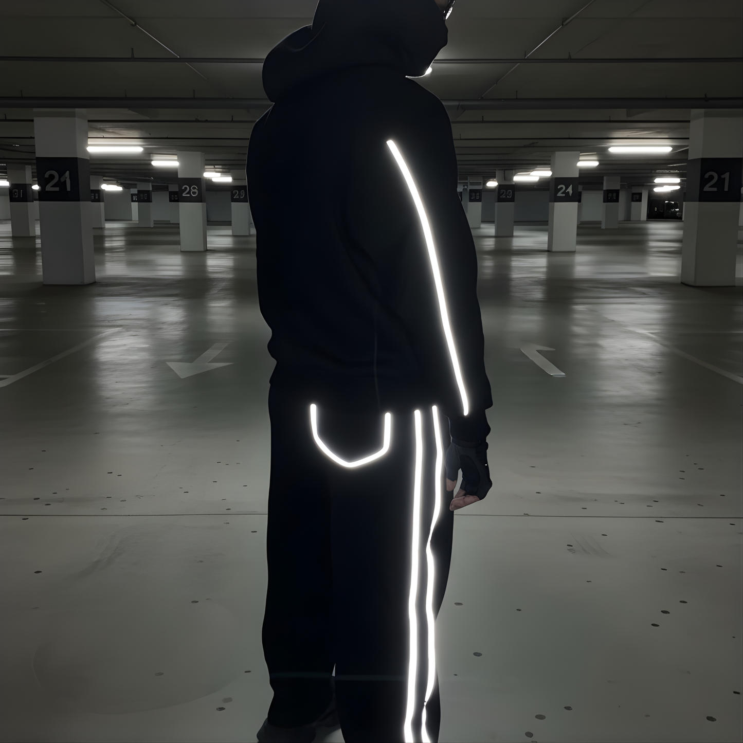 Reflective Reality Set — Shadow Edition (Hoodie + Pants)