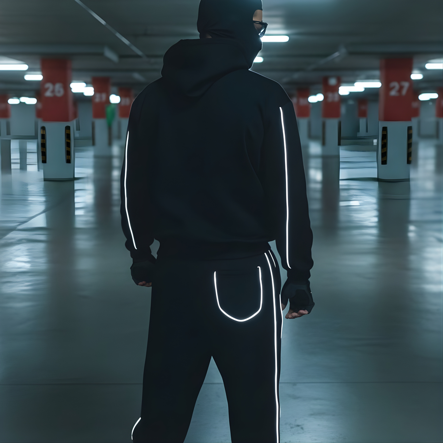 Reflective Reality Set — Shadow Edition (Hoodie + Pants)