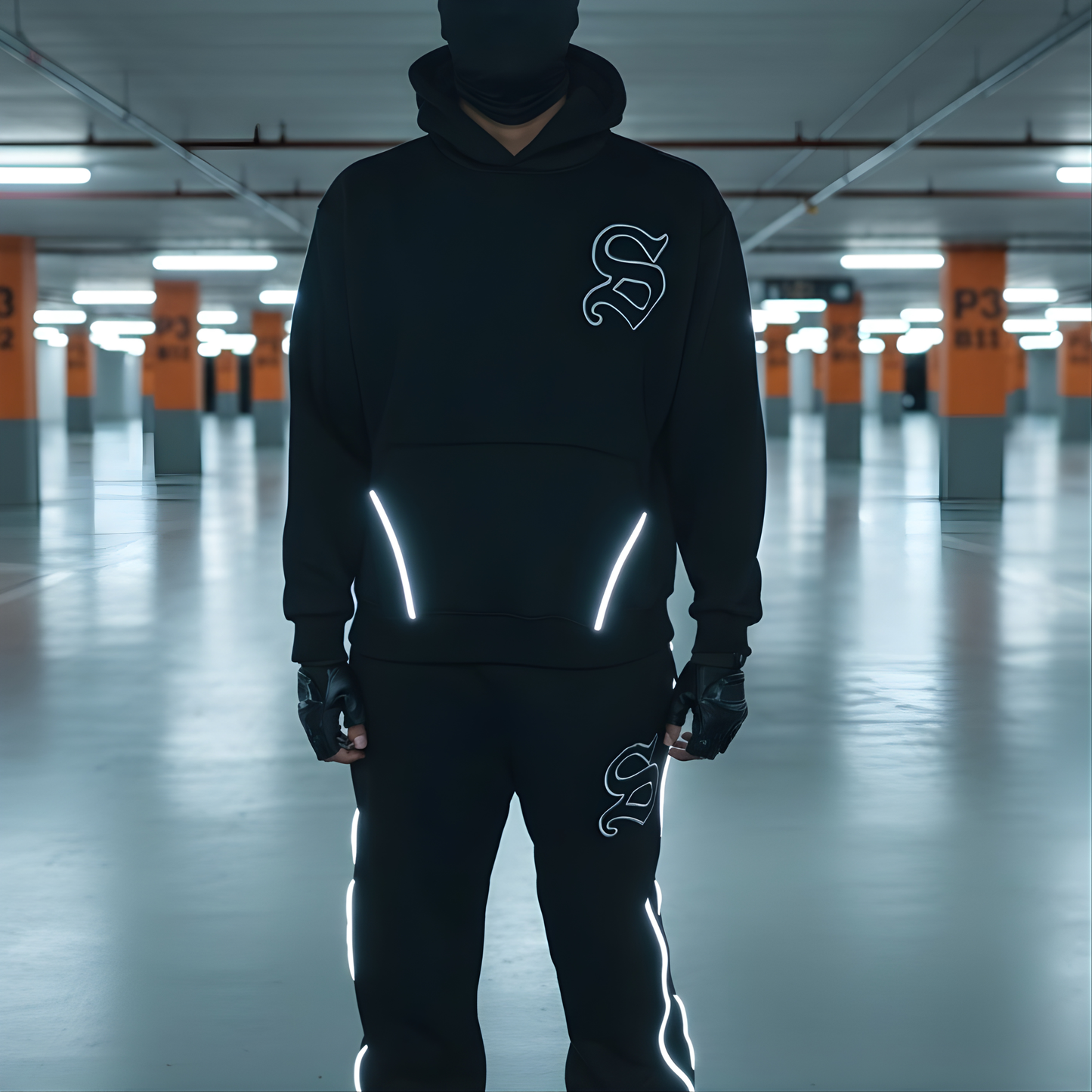 Reflective Reality Set — Shadow Edition (Hoodie + Pants)