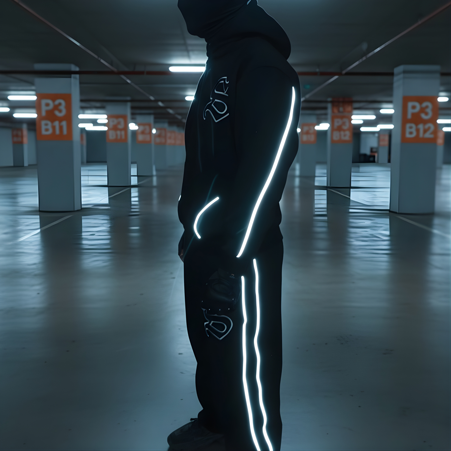 Reflective Reality Set — Shadow Edition (Hoodie + Pants)