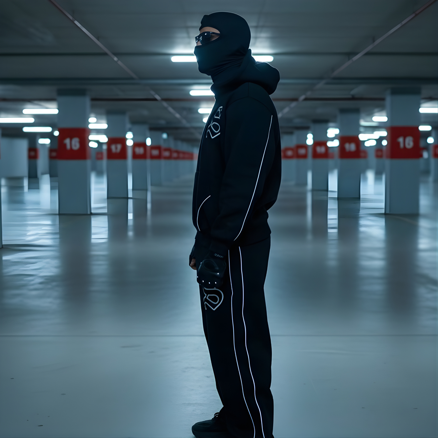 Reflective Reality Set — Shadow Edition (Hoodie + Pants)