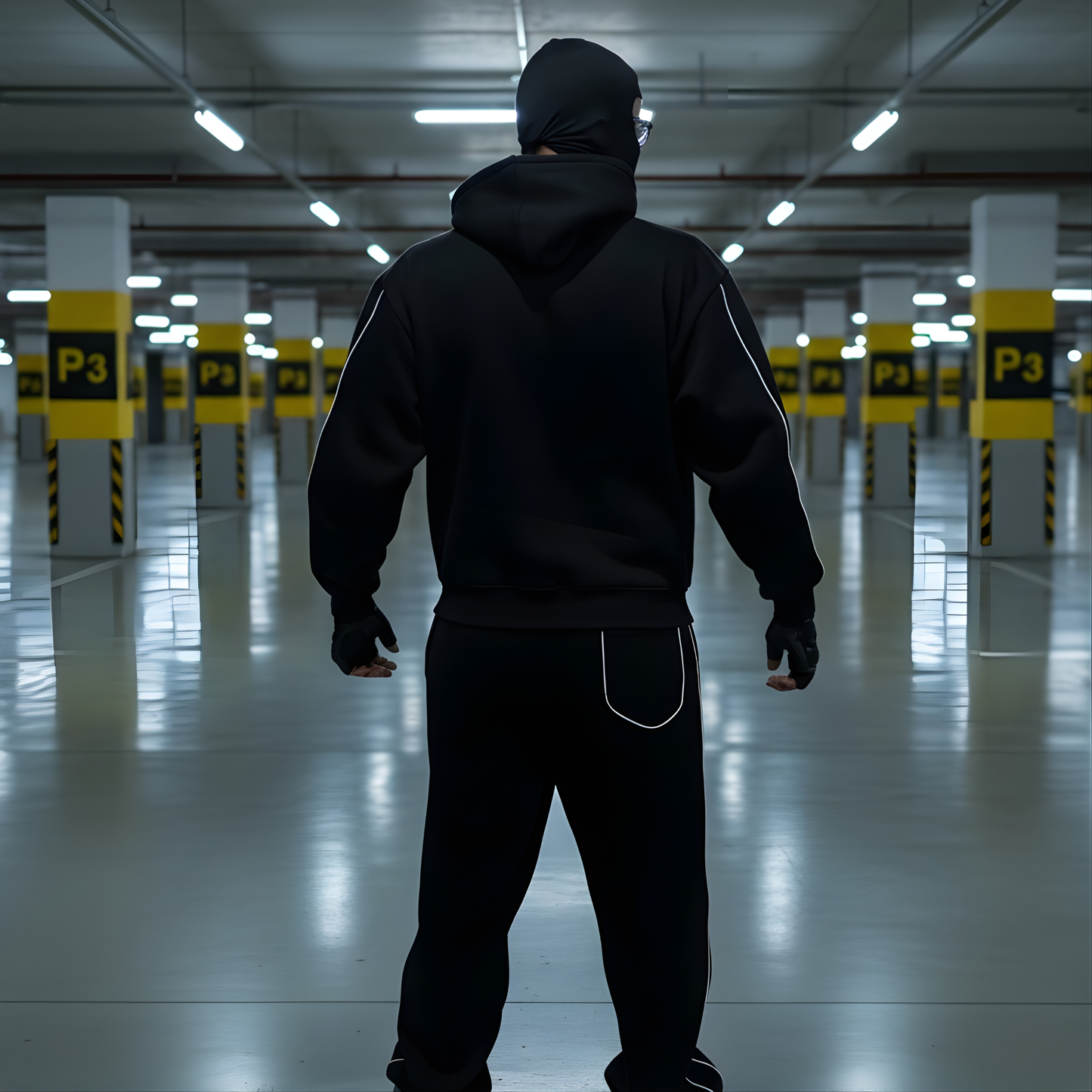 Reflective Reality Set — Shadow Edition (Hoodie + Pants)