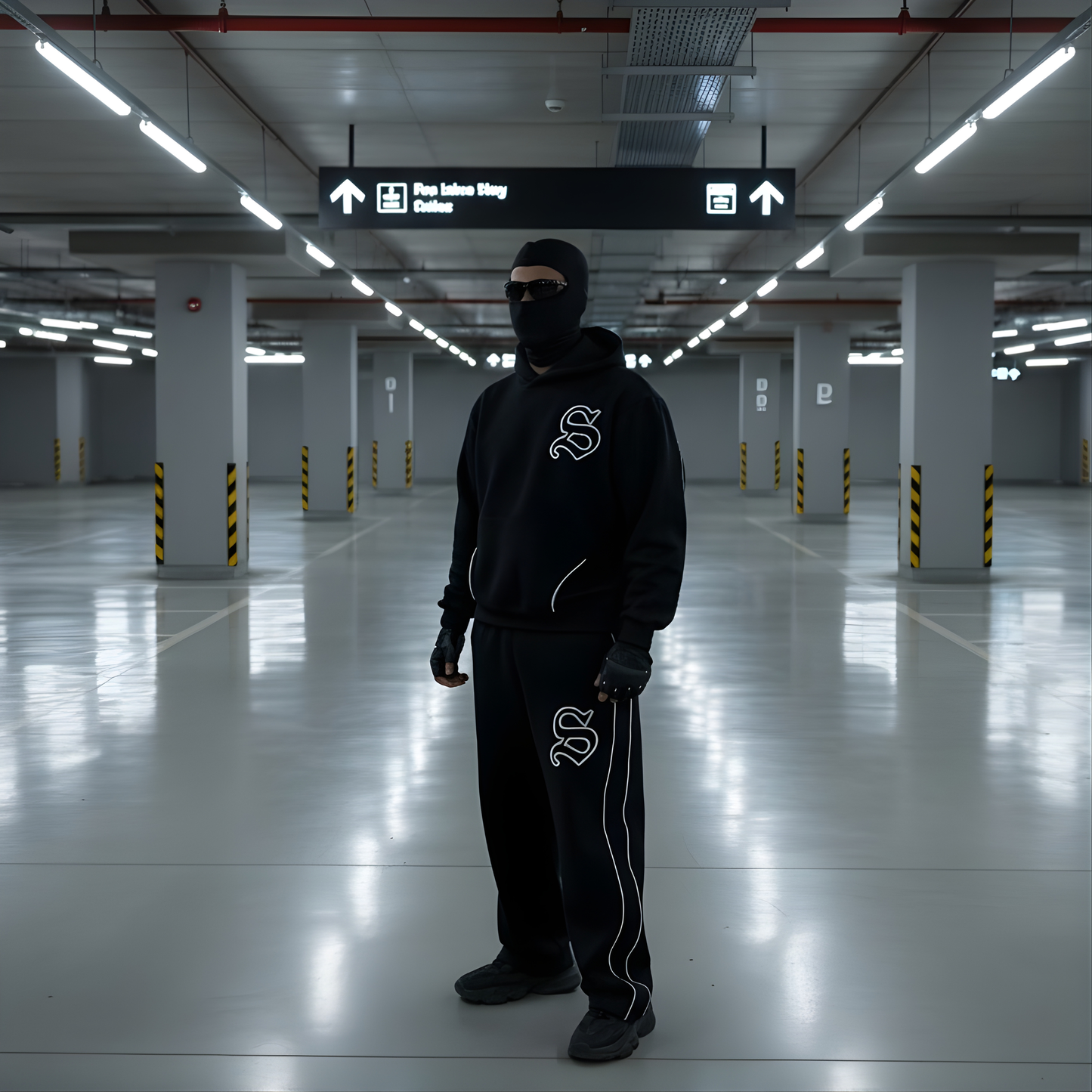 Reflective Reality Set — Shadow Edition (Hoodie + Pants)